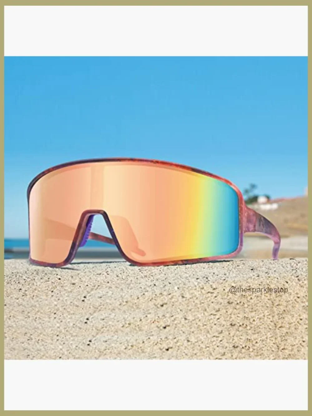 Polarized Sunglasses for Men Women, Windproof UV400 Protection Sports Running